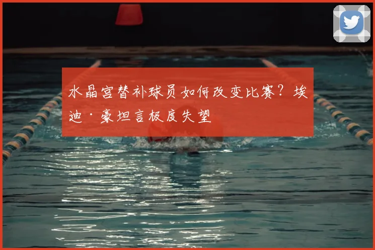 水晶宫替补球员如何改变比赛？埃迪·豪坦言极度失望